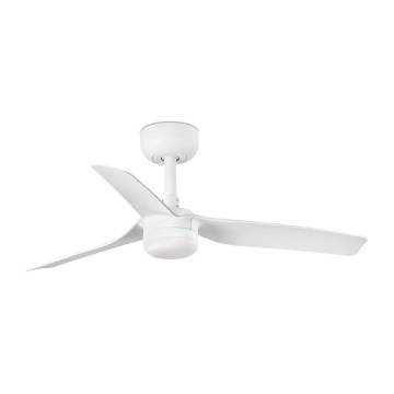 FARO 33820-1TW - Ventilador de techo LED regulable MINI PUNT S LED/10W 2700/3000/4000K blanco, diámetro 90 cm + mando a distancia