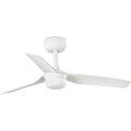 FARO 33820WT-1TW - Ventilador de techo regulable con LED MINI PUNT S LED/10W/230V 2700/3000/4000K blanco Ø 90 cm Wi‑Fi Tuya + mando a distancia