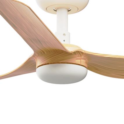 FARO 33821 - Ventilador de techo MINI PUNT S marrón/blanco diá. 90 cm + control remoto