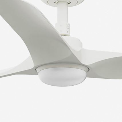 FARO 33824-1TW - Ventilador de techo regulable HEY S LED/10W/230V 2700/3000/4000K blanco Ø 90 cm + control remoto