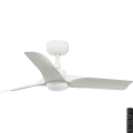 FARO 33824-1TW - Ventilador de techo regulable HEY S LED/10W/230V 2700/3000/4000K blanco Ø 90 cm + control remoto