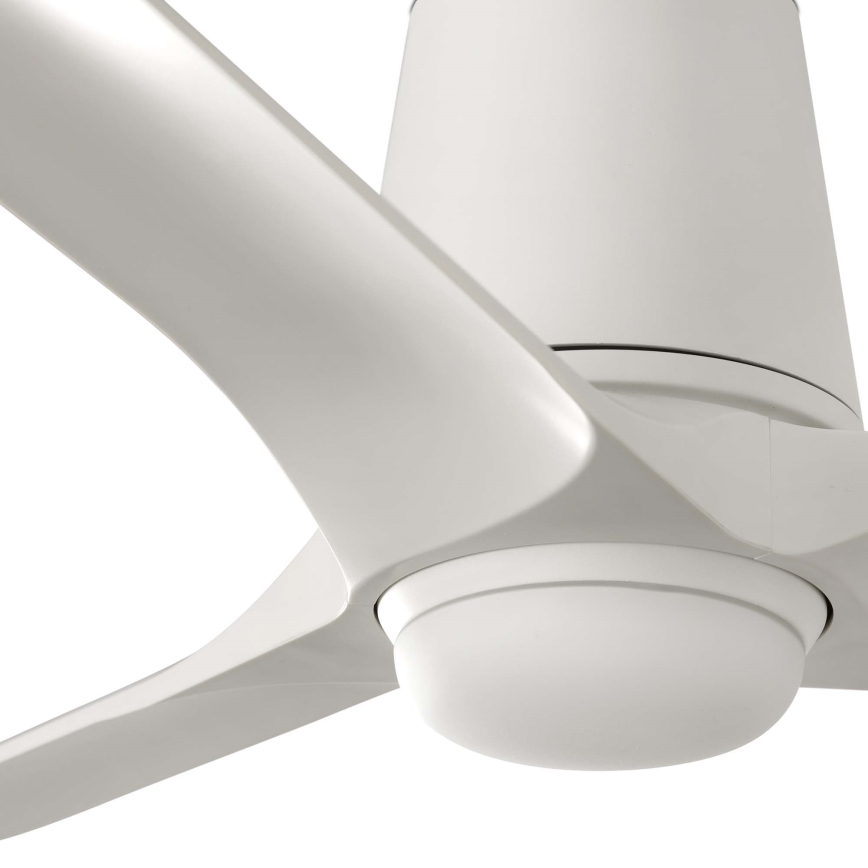 FARO 33826WT-1TW - Ventilador de techo LED regulable HEY TUB S LED/10W/230V 2700/4000/6000K blanco diá. 90 cm Wi-Fi Tuya + control remoto