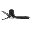 FARO 33827-1TW - Ventilador de techo LED regulable HEY TUB S LED/10W/230V 2700/3000/4000K negro, diámetro 90 cm + mando a distancia
