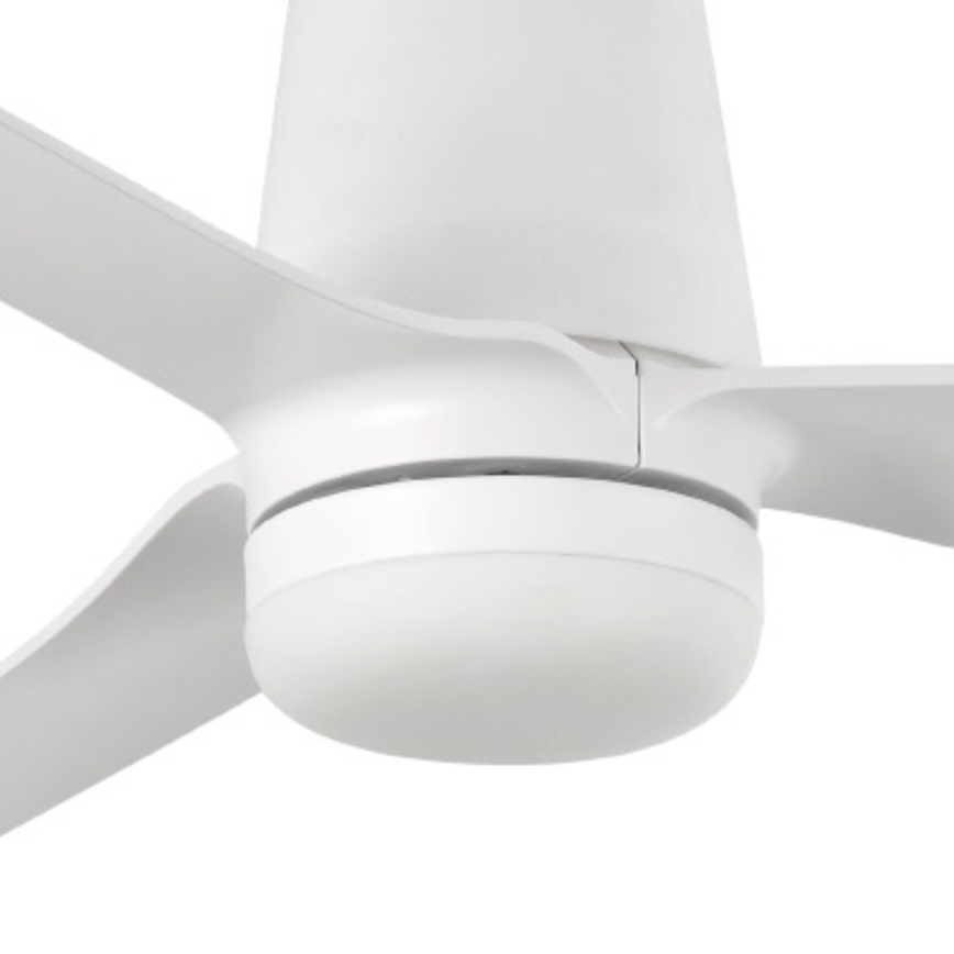 FARO 33828-1TW - Ventilador de techo LED regulable PUNT TUB M LED/18W/230V 2700/3000/4000K diámetro 130 cm blanco + mando a distancia