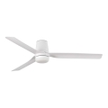 FARO 33828WT1S - Ventilador de techo LED regulable PUNT TUB M LED/18W/230V 2700/3000/4000K diámetro 132 cm blanco Wi-Fi Tuya + mando a distancia