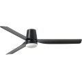 FARO 33830WT-1TW - Ventilador de techo LED regulable PUNT TUB M LED/18W/230V 3000/4200/6500K negro diá. 132 cm Wi-Fi Tuya + control remoto