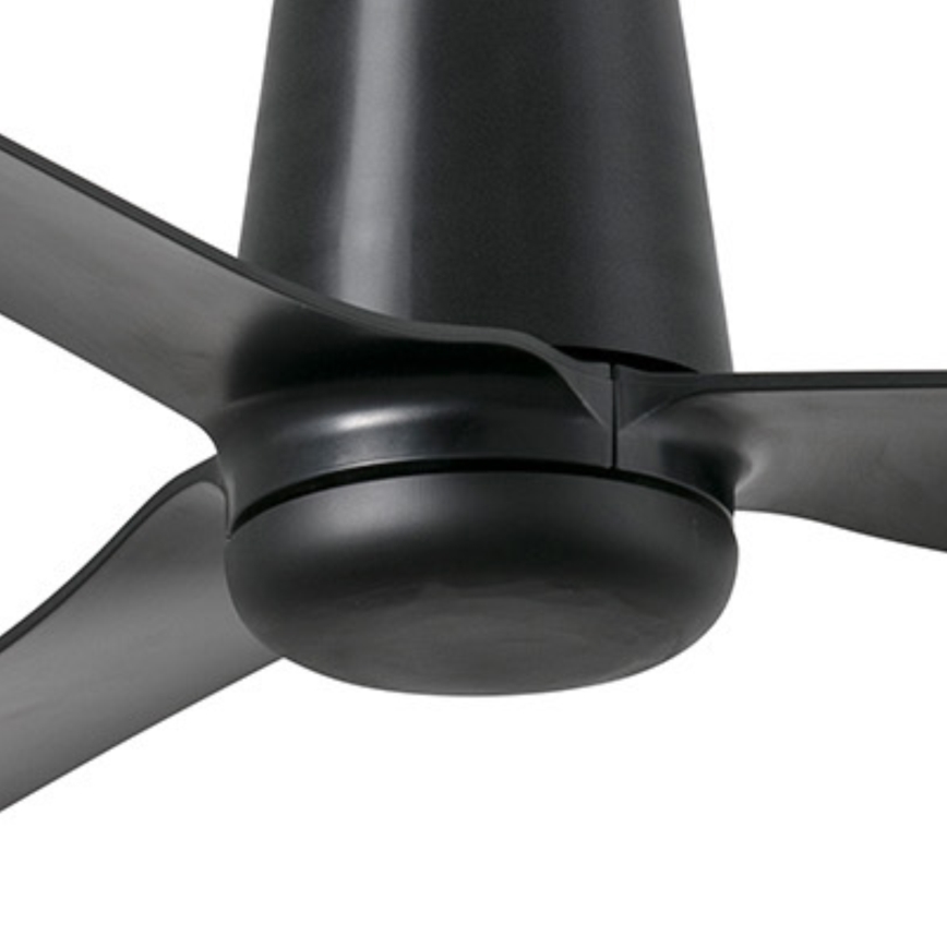 FARO 33830WT - Ventilador de techo PUNT TUB M negro diá. 132 cm Wi-Fi Tuya + control remoto