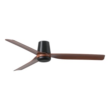 FARO 33831 - Ventilador de techo PUNT TUB M marrón/negro diá. 130 cm + control remoto