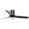 FARO 33834-1TW - Ventilador de techo LED regulable MINI PUNT TUB S LED/10W/230V 2700/4000/6000K diá. 90 cm negro + control remoto