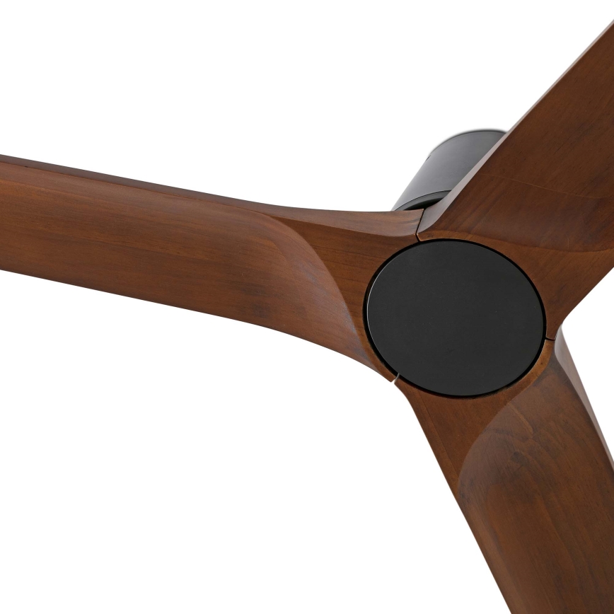FARO 33837 - Ventilador de techo HEYWOOD TUB pino/negro Ø 90 cm + mando a distancia