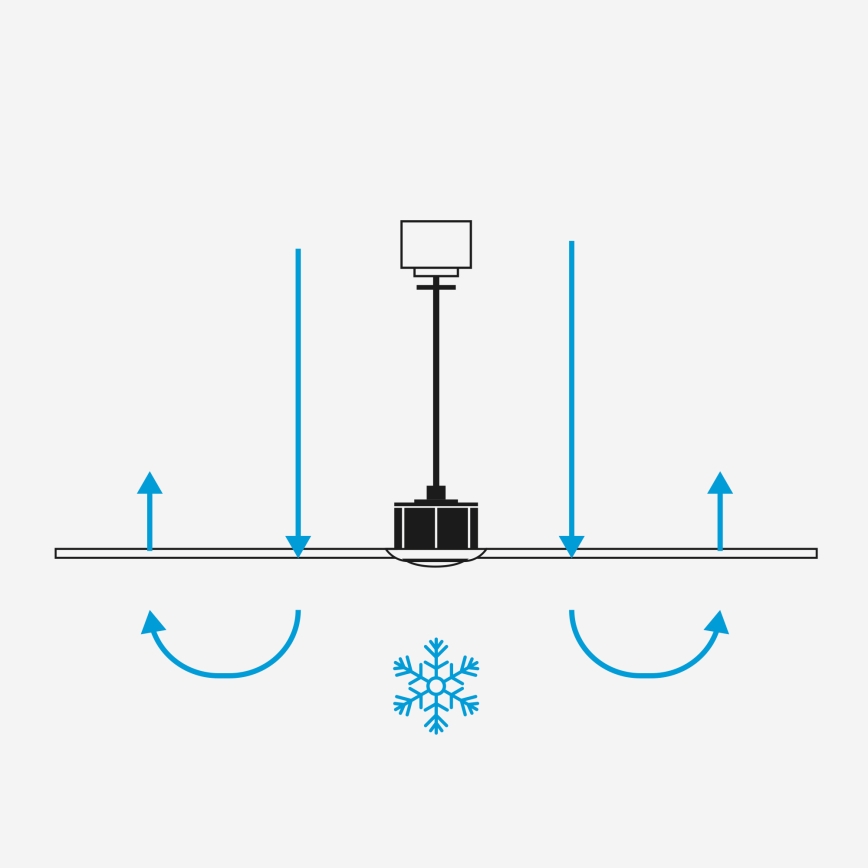 FARO 33838 - Ventilador de techo HEYWOOD TUB L pino/blanco Ø 132 cm + mando a distancia