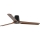 FARO 33839WT - Ventilador de techo HEYWOOD TUB L pino/negro Ø 132 cm Wi-Fi Tuya + mando a distancia