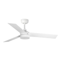 FARO 34288WT1S - Ventilador de techo LED regulable CRUISER S con LED 18W, 230V, 2700/3000/4000K, Ø 106 cm, blanco, Wi‑Fi Tuya + control remoto
