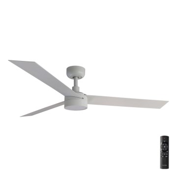FARO 34290-1TW - Ventilador LED regulable CRUISER LED/20W/230V 2700/4000/6500K d. 132 cm blanco + mando a distancia