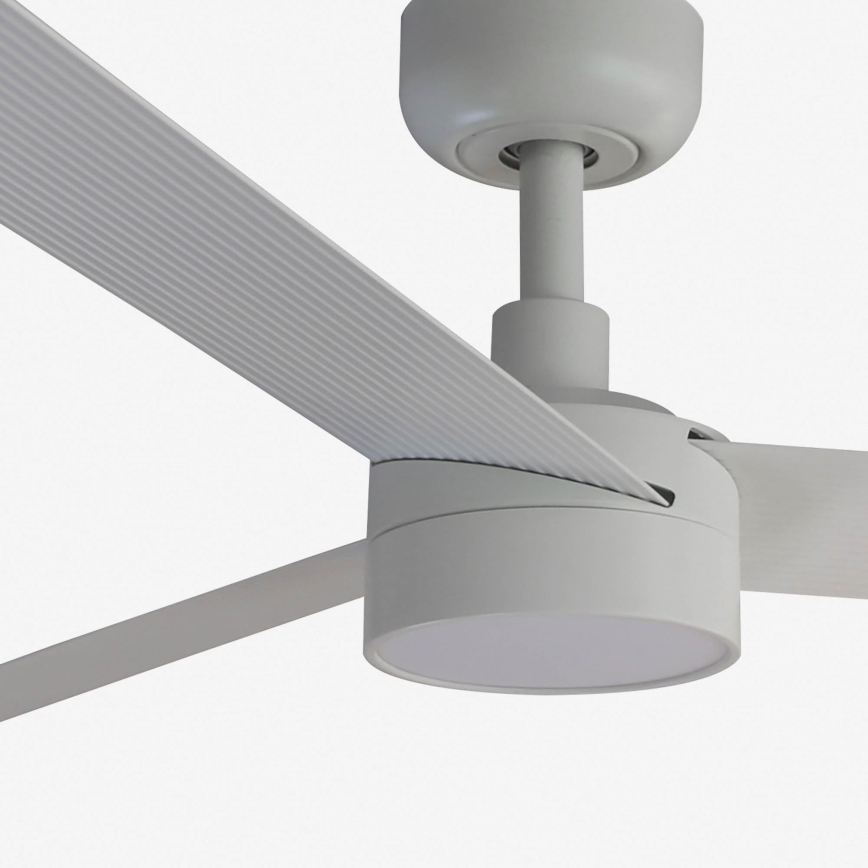 FARO 34290WT1S - Ventilador de techo LED regulable CRUISER L LED/18W/230V 2700/3000/4000K Ø 132 cm blanco Wi-Fi Tuya + mando a distancia