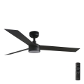 FARO 34291-1TW - Ventilador de techo LED regulable CRUISER LED/20W/230V 2700/3000/4000K Ø 132 cm negro + mando a distancia