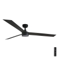 FARO 34293-1TW - Ventilador de techo LED regulable CRUISER XL LED/18W/230V 2700/4000/6500K diá. 160 cm negro + control remoto