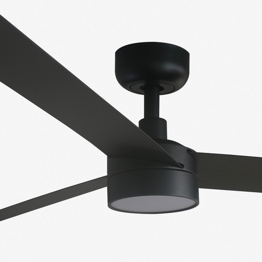 FARO 34293-1TW - Ventilador de techo LED regulable CRUISER XL LED/18W/230V 2700/3000/4000K diámetro 160 cm negro + mando a distancia