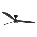 FARO 34293WT1S - Ventilador de techo LED regulable CRUISER XL LED/18W/230V 2700/3000/4000K diámetro 160 cm negro Wi-Fi Tuya + mando a distancia