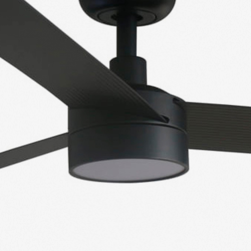 FARO 34293WT1S - Ventilador de techo LED regulable CRUISER XL LED/18W/230V 2700/3000/4000K diámetro 160 cm negro Wi-Fi Tuya + mando a distancia