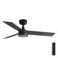 FARO 34296-1TW - Ventilador de techo LED regulable RUDDER S LED/18W/230V 2700/3000/4000K Ø 106 cm negro + mando a distancia