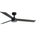 FARO 34298WT-1TW - Ventilador de techo LED regulable RUDDER L LED/18W/230V 2700/4350/6000K negro diá. 132 cm Wi-Fi Tuya + control remoto