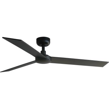 FARO 34298WT - Ventilador de techo RUDDER L negro/wenge diá. 132 cm Wi-Fi Tuya + control remoto