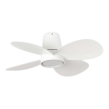 FARO 34315SWT - Ventilador de techo LED regulable KLOVER S LED/20W/230V 2700/3000/4000K, diámetro 80 cm, blanco, Wi-Fi Tuya + control remoto