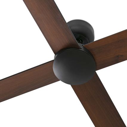 FARO 34356 - Ventilador de techo RUDDER L marrón/negro diá. 132 cm + control remoto