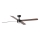FARO 34356WT1S - Ventilador de techo LED regulable RUDDER L, 18 W, 230 V, 2700/3000/4000 K, diámetro 132 cm, marrón/negro, Wi-Fi Tuya y mando a distancia