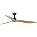 FARO 34360WT - Ventilador de techo OUTWOOD L marrón/negro Ø 150 cm Wi-Fi Tuya IP44 + mando a distancia