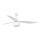 FARO 34363WT-11L - Ventilador de techo OUTWOOD L 1xE27/15W/230V blanco Ø 150 cm Wi-Fi Tuya IP44 + mando a distancia