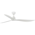 FARO 34363WT - Ventilador de techo OUTWOOD L blanco, diámetro 150 cm, Wi-Fi Tuya, IP44 + mando a distancia