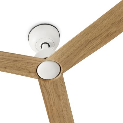 FARO 34370 - Ventilador de techo MARINE M Ø 125 cm marrón/blanco IP44 + mando a distancia