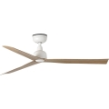 FARO 34370 - Ventilador de techo MARINE M Ø 125 cm marrón/blanco IP44 + mando a distancia