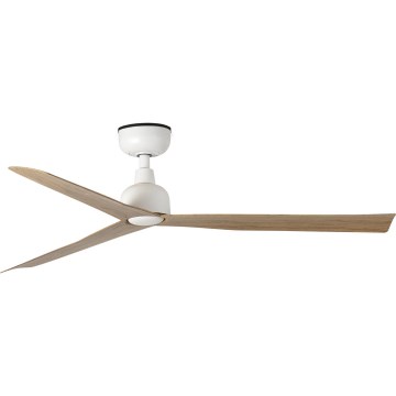 FARO 34370 - Ventilador de techo MARINE M Ø 125 cm marrón/blanco IP44 + mando a distancia