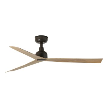 FARO 34371 - Ventilador de techo MARINE M Ø 125 cm marrón/negro IP44 + mando a distancia