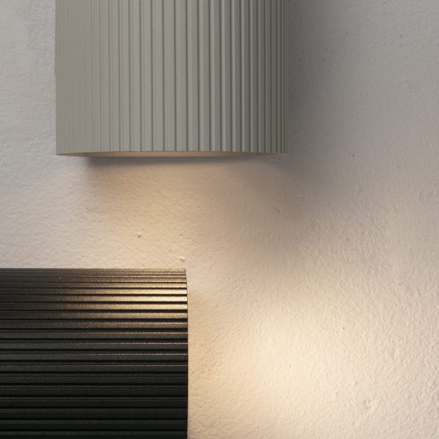 FARO 40528 - Aplique SOLE 1xGU10/8W/230V gris festoneado redondeado