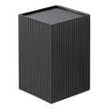 FARO 40535 - Aplique SOLE 1xGU10/8W/230V negro festoneado cuadrado