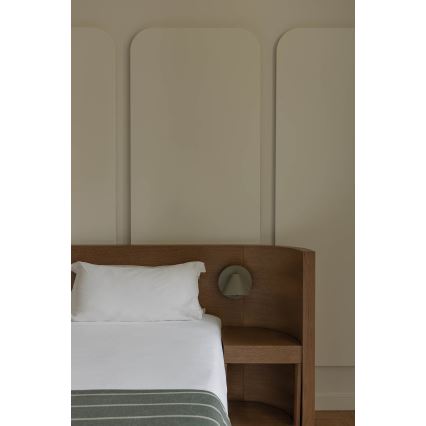 FARO 62356 - Aplique de pared orientable NOON 1xE27/15W/230V caqui