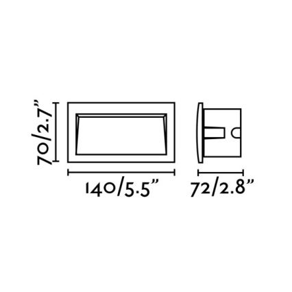 FARO 70147 - Lámpara empotrable LED exterior SEDNA-2 LED/3W/230V IP65