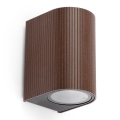FARO 70324 - Aplique de pared exterior ESTELA 1xGU10/5W/230V IP65 marrón