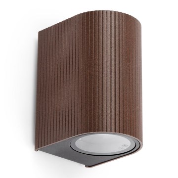 FARO 70324 - Aplique de pared exterior ESTELA 1xGU10/5W/230V IP65 marrón