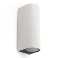 FARO 70328 - Aplique de pared para exterior ESTELA 2x GU10/5W/230V IP65 blanco