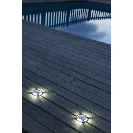 FARO 70564 - Lámpara empotrable de exterior LED KEENAN-3 LED/1W/12V IP67