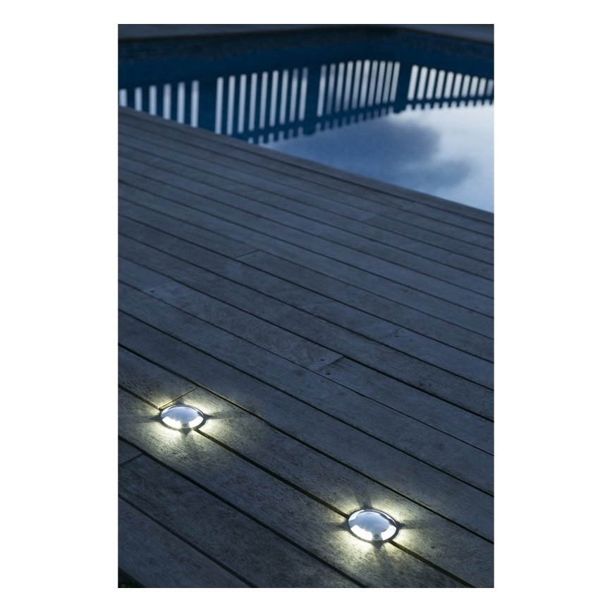 FARO 70564 - Lámpara empotrable de exterior LED KEENAN-3 LED/1W/12V IP67
