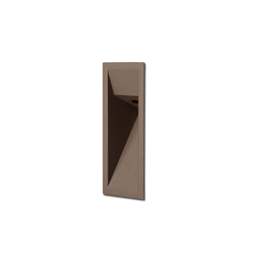 FARO 70929 - Luminaria empotrada LED TIL, 3W/24V, CRI 90, IP65, marrón