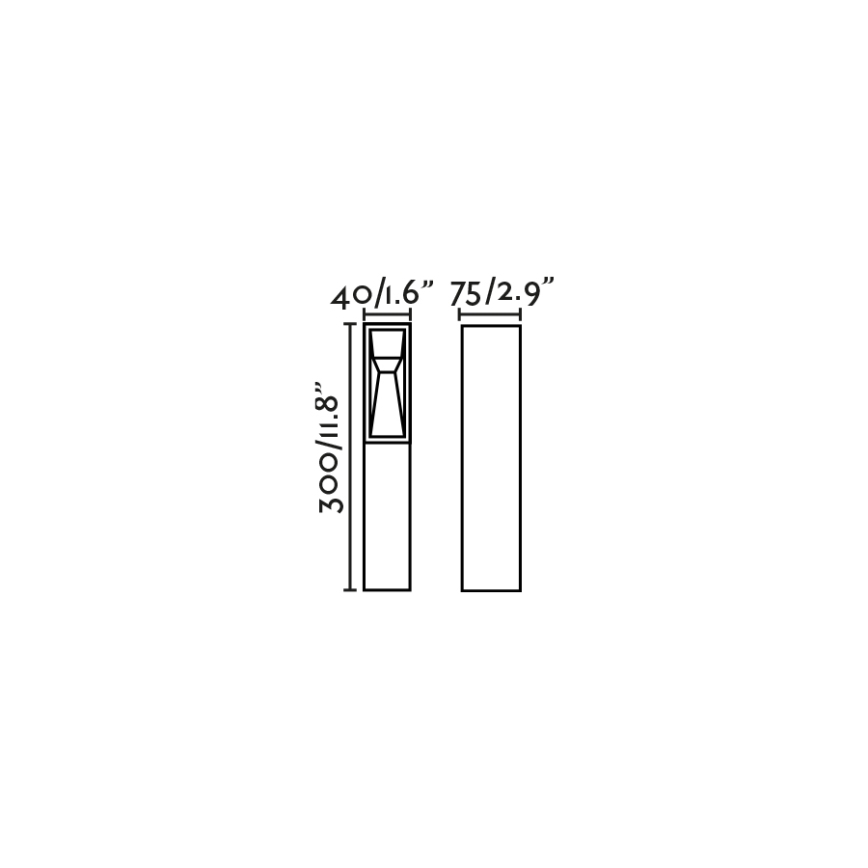 FARO 70938 - Lámpara exterior TIL LED/3W/24V CRI 90 IP65 negra
