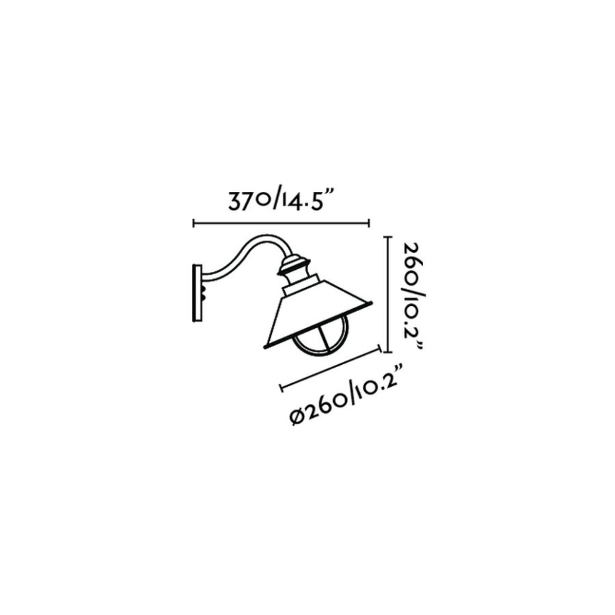 FARO 71110 - Aplique exterior NAUTICA 1xE27/11W/230V