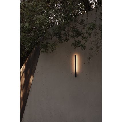 FARO 71800 - Aplique de pared exterior LIME LED/6W/230V 2700/3000/4000K 60 cm IRC 90 IP65 negro